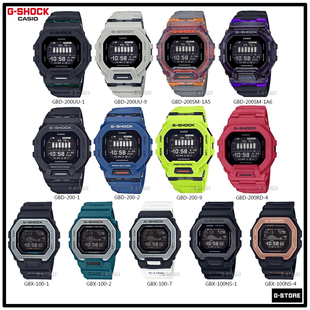 G-SHOCK รุ่น  GBD-200-1 / GBD-200UU / GBD-200 / GBD-200SM-1A5 /GBD-200SM-1A6 ของแท้รับประกัน 1 ปี