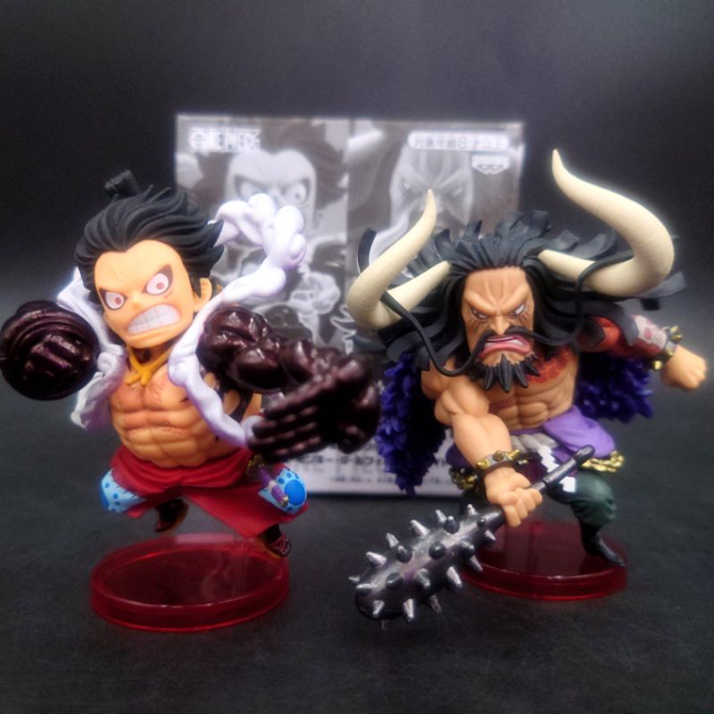 ของแท้💥 มีทั้งมือ#1 และ มือ#2 WCF One Piece Jump Luffy Gear4 & Kaido Lot Jp ( ลูฟี่ + ไคโด) วันพีช ร