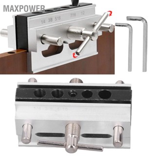 Maxpower Self Centering Dowel Jig Kit Alloy Steel Drill Guide Bushings Set Woodworking Tool Kits for Miter Joints Edge