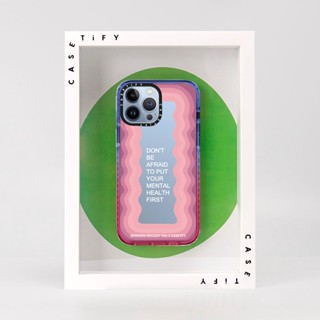 Casetify เคสพลาสติก PC แข็ง สะท้อนแสง ลาย Dont Be Afraid By Mirrors สําหรับ iPhone 11 12 13 14 Plus Pro Max