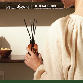 Phutawan ก้านไม้หอมปรับอากาศรุ่นพรีเมี่ยม ส่วนผสมจากน้ำมันหอมระเหยเบลนด์อย่างลงตัว ขนาด 200 ml