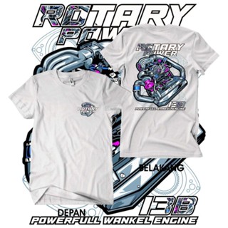 เสื้อยืด พิมพ์ลายรถยนต์ JDM Rotary Engine Powerful สไตล์ร่วมสมัย