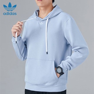 Adidas เสื้อกันหนาว มีฮู้ด ปักลายโลโก้ ขนาดใหญ่ คุณภาพสูง สําหรับผู้ชาย และผู้หญิง