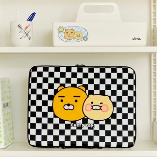 ( พร้อมส่ง ) Kakaofriends EveryYay Checkerboard Laptop Pouch กระเป๋าแล็ปท็อป 15 นิ้ว