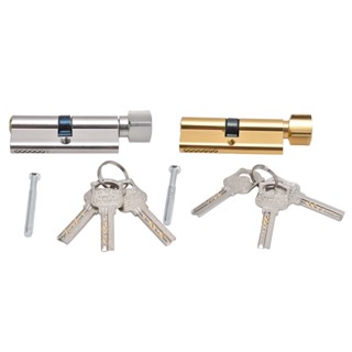 Cylinder Lock Door Locker Core Home Security System Tool Aluminum with Key for Cabinet Mailbox Drawer Cupboard