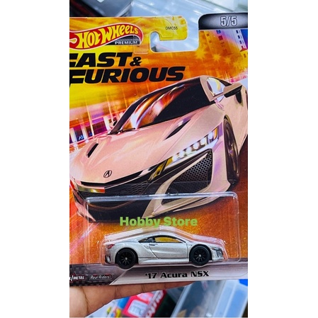 Hobby Store Hot Wheels Premium Fast and Furious Acura NSX รถโมเดล