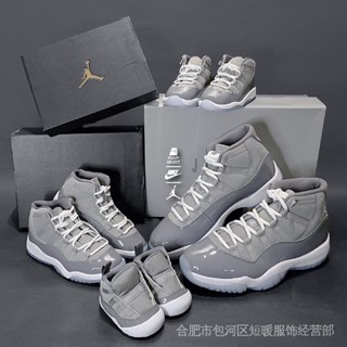 [Fengjia Fuzzy] Air Jordan 11 โมเดลจําลอง สีเทา สีขาว CT8012-005 BKFA