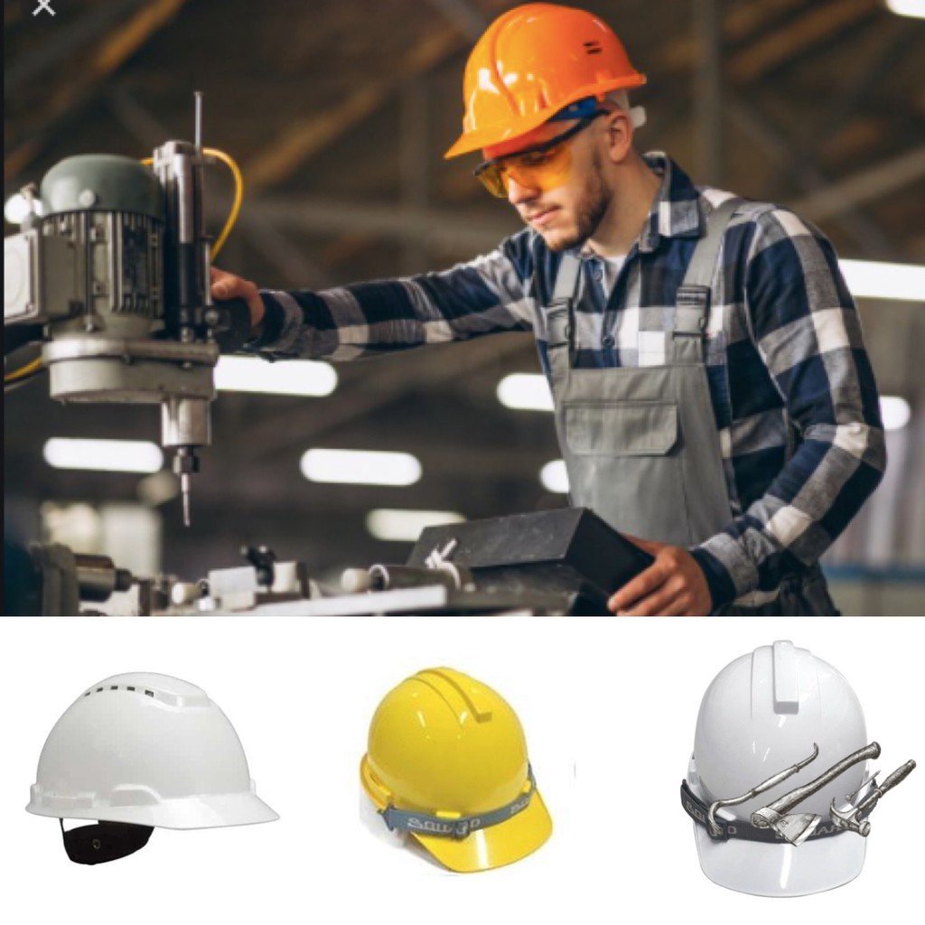 หมวกนิรภัยปรับหมุน J1R S-GUARD S1P S-GUARD หมวก Safety H-701V 3M