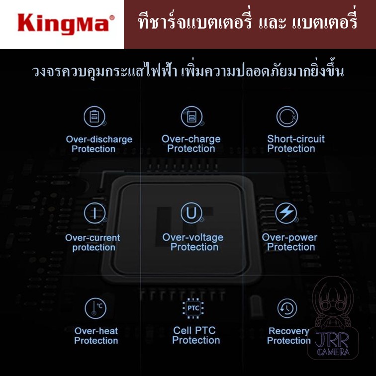 KINGMA ที่ชาร์จแบตเตอรี่ /แบตเตอรี่ GOPRO HERO 8 / 7 / 6 / 5 by JRR ( KINGMA Charger / Battery for GOPRO HERO 8 7 6 5 ) #8