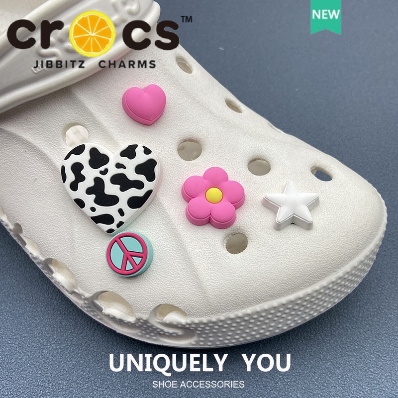 JIBBITZ Crocs charms ตัวติดรองเท้า ดอกไม้แท้ ตัวติดรองเท้า Crocs