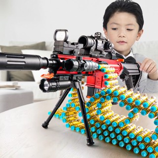 Hand-in-one M416 ไฟฟ้า burst soft bullet gun ของเล่นเด็ก shell-throwing gun จำลองกินไก่ปืนไรเฟิล boy machine gun