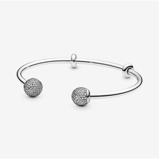 [พร้อมส่ง สินค้าแท้ 💯] Pandora Moments Open Pavé Bangle Bracelet (Size 1)