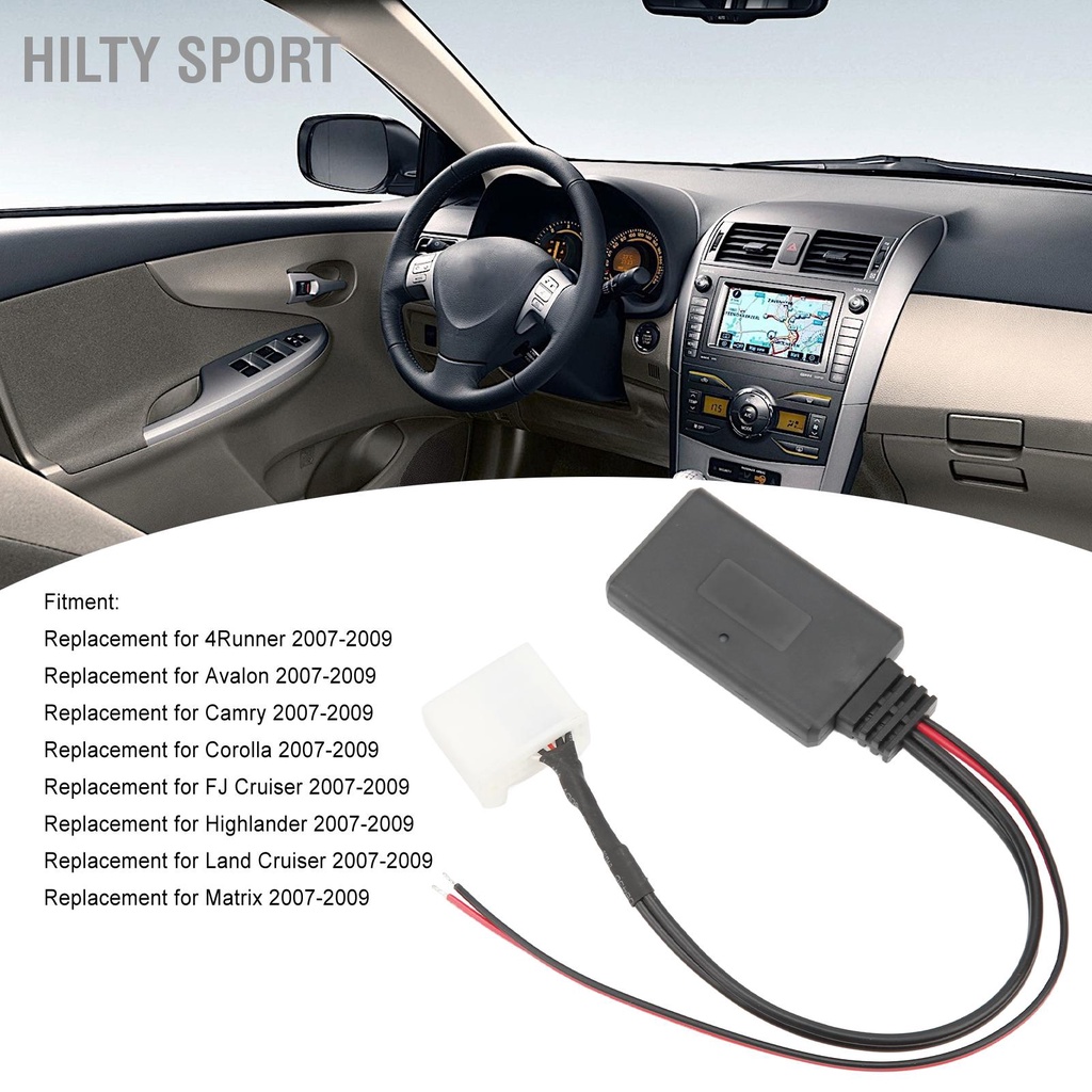 อะแดปเตอร์โมดูลบลูทูธไร้สาย 20 Pin Aux In แบบเปลี่ยน สําหรับรถยนต์ 4Runner Avalon Camry Tacoma B_HILTY