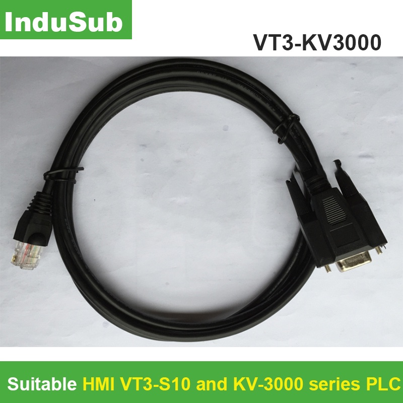 สายเคเบิลการสื่อสาร VT3-KV3000 ที่รองรับเหมาะสําหรับ HMI VT3-S10 และ KV-3000 series PLC
