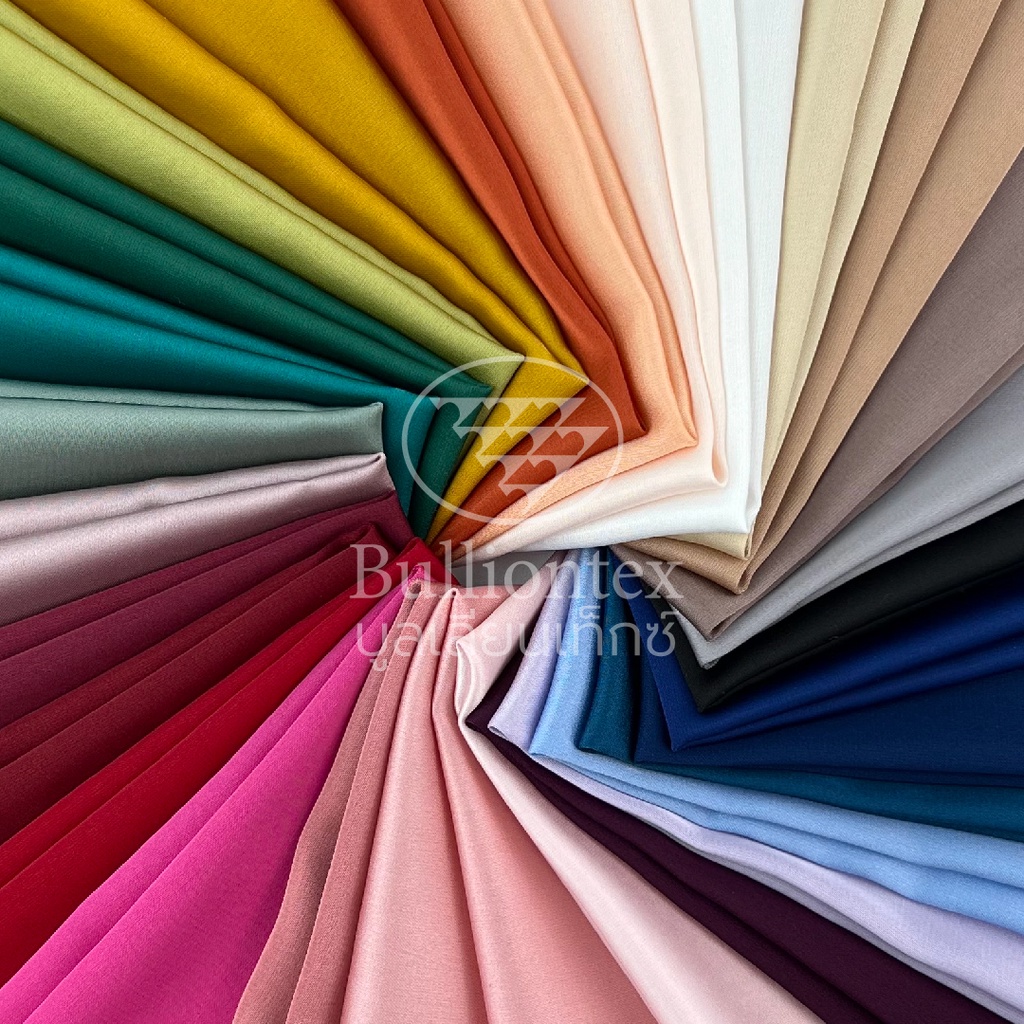 ผ้าซาตินพีช Satin Peach ผ้าซาตินเนื้อดี เรียบหรู สัมผัสนุ่ม ทิ้งตัวได้ดี ไม่ระคายเคืองผิว ขนาด 1 หลา