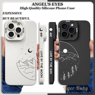 เคสคู่ SAMSUNG M31 เคส M51 เคส M30S เคส M21 เคส M33 เคส M62 สำหรับโทรศัพท์ซิลิโคนปลอกอ่อนเรียบง่าย Sun Moon ผู้ชายผู้หญิงคลุมทั้งหมดเคสกันกระแทก