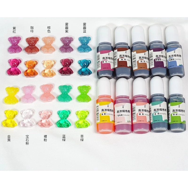 Epoxy resinสีผสมเรซิ่น สีย้อม สีผสม ผสมได้ทั้ง UV AB แบบใส คริสตัล lezhi รุ่นที่2