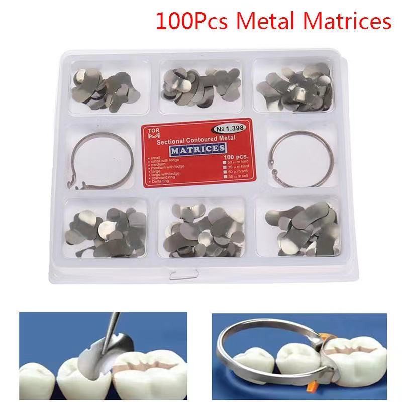 【dentalworld】ชุดอุปกรณ์ทันตกรรม Matrix Contoured 100ชิ้น