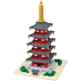 Direct from Japan Nanoblock Five-storied Pagoda Deluxe Edition NB-031 kawada