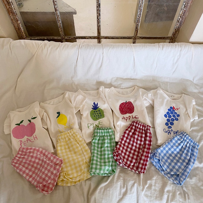 เสื้อผ้าเด็ก แขนสั้น เซต 2 ชิ้น ไซส์6 เดือน－6ปี ใส่สบายไม่ร้อน เนื้อผ้าcotton -PKS01 ราคา ถูกที่สุด ดีลบีเคเค แกลเลอรีภาพที่ 4