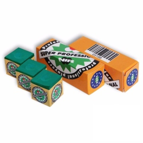 Longoni ชอล์กฝนหัวคิว NIR ซุปเปอร์โปรเฟสชันแนล สีเขียว กล่อง 3 ก้อน Billiard Chalk Green Box 3pcs