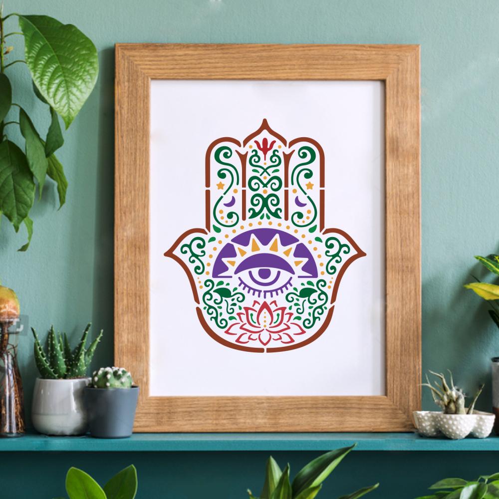 แม่แบบพลาสติก ลายฉลุ 300x300 มม. ใช้ซ้ําได้ สําหรับวาดภาพ บนกระดาษ ผนัง เฟอร์นิเจอร์ พื้นไม้ 1 ชิ้น