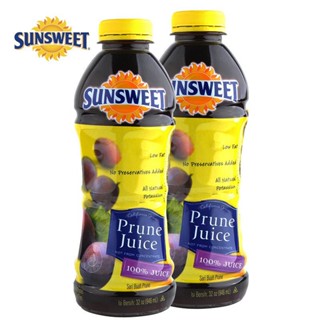 🔥ใหม่ที่สุด พร้อมส่ง🔥 [1ขวด] น้ำลูกพรุน ซันสวีท Sunsweet  Prune Juice ขนาด 946g EXP. 14/06/2024