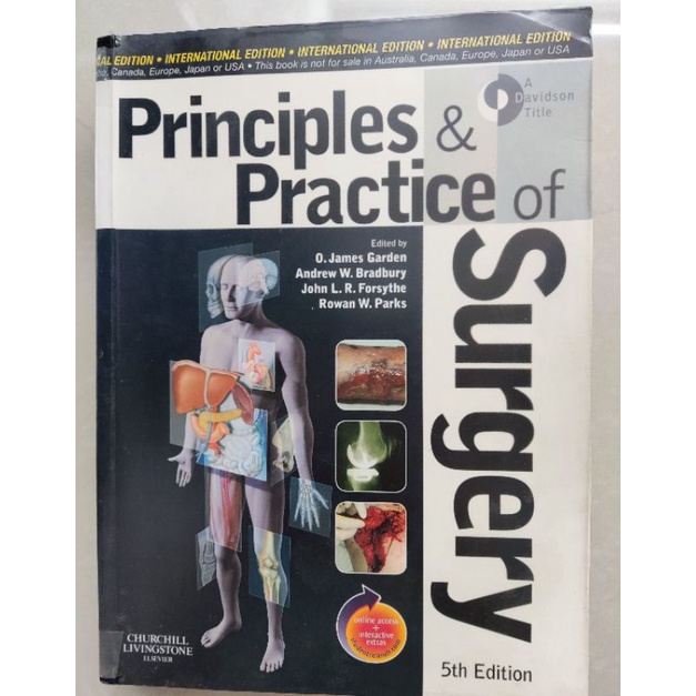Principles & Practice of Surgery, 5th Ed, International Edition, Churchill Livingstone Elsevier (มือ