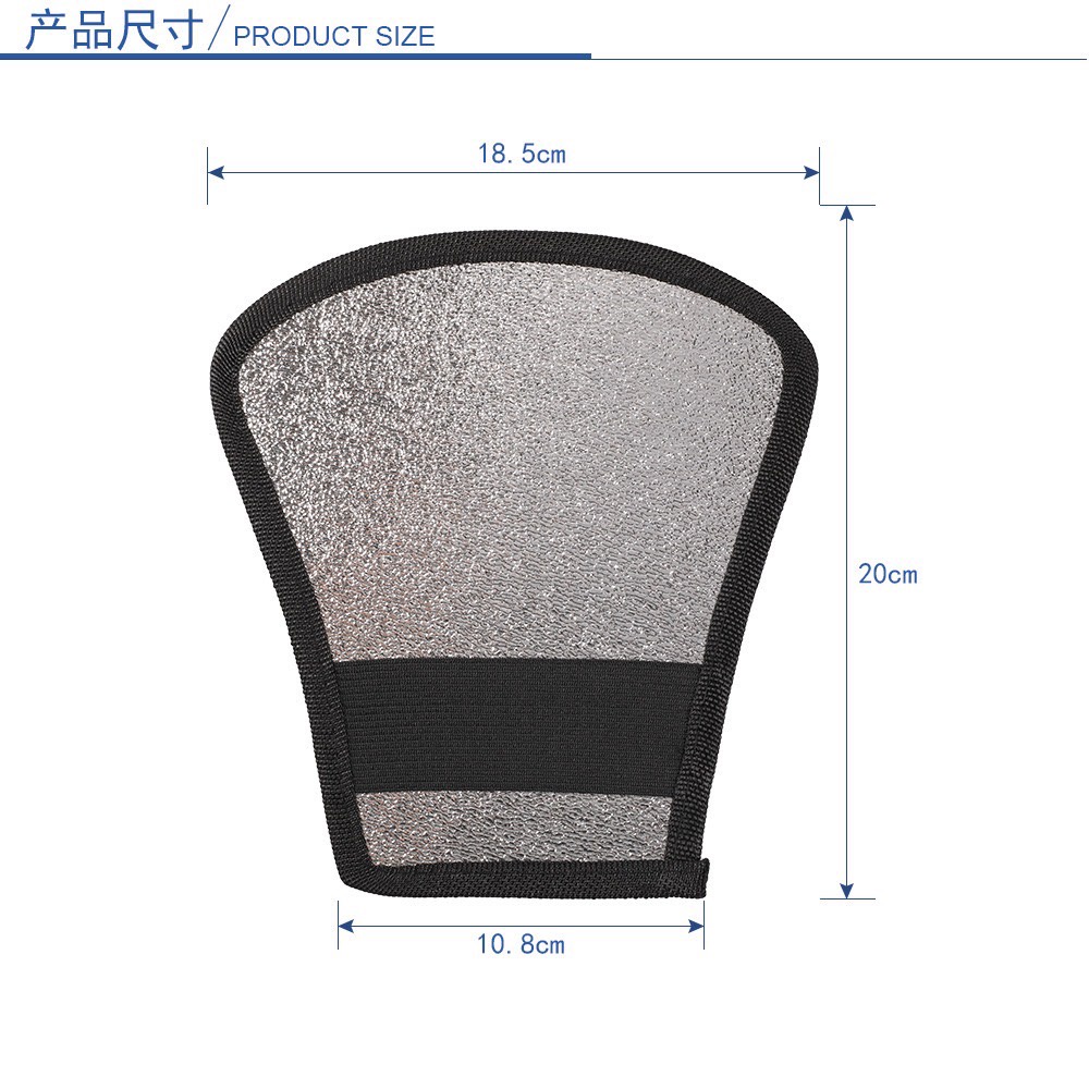 2 In 1 แผ่นกระจายแสงแฟลช Bounce Flash Softbox แผ่นสะท้อนแสงแฟลชสีเงินและสีขาวสําหรับกล้อง Canon 11x18 X 20cm.