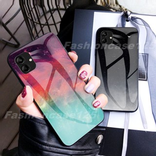 เคสโทรศัพท์มือถือกระจกนิรภัย ขอบซิลิโคน TPU แบบนิ่ม ลายหินอ่อน สําหรับ Samsung Galaxy A04 4G A04e