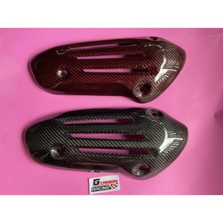 บังท่อVespa Sprint 125/150 ,i-Get ,primavera LX125 กาดท่อเพียวคาร์บอนแท้