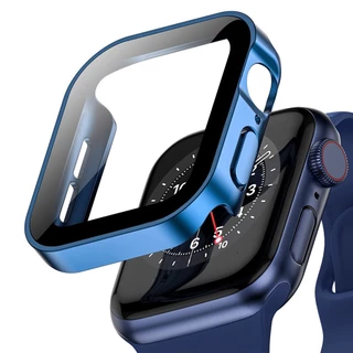 เคสกระจกนิรภัย ป้องกันหน้าจอ กันน้ํา สําหรับ apple watch case 44/45 มม. iwatch SE 8 7 6 SE 5 4 40 มม. 41 มม.