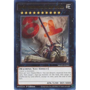 [การ์ด Yu-gi-oh] หมายเลข 81: Superdreadyz Rail Cannon Super Dora - MGED-EN065 - Rare 1st Edition