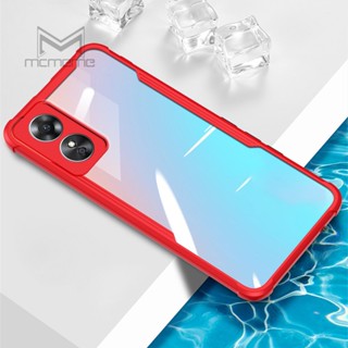 แท้💯% MCMEME OPPO A78 A38 A17 A17K A77s A77 A76 A96 A5s A5 A9 A7 A12 A92 A72 A52 A53 A15 A54 A74 A94 4G 5G Casing Transparent Cover เคส เคสกันกระแทก แบบขอบนิ่ม-หลังแข็ง ของแท้ 💯%