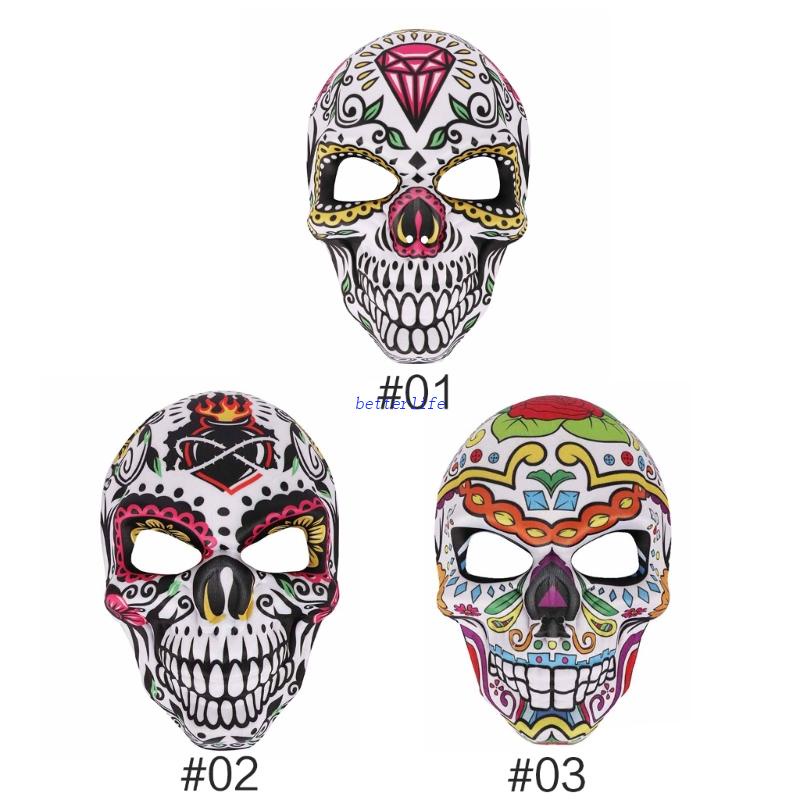 Btf Day of the Dead หน้ากากคอสเพลย์ พิมพ์ลายหัวกะโหลก สําหรับปาร์ตี้ฮาโลวีน