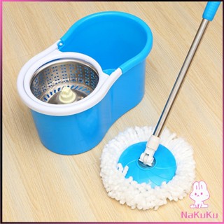 ชุดไม้ถูพื้น แบบพกพาและ ใช้งานง่ายผ้าถู พื้นแบบหมุน ได้สองไดรฟ์แบบหมุน SPIN MOP