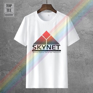 เสื้อยืดชาย Skynet Cyberdyne ระบบเทอร์มิเนเตอร์โลโก้เสื้อยืดภาพยนตร์ S-3Xl Predator Aliens