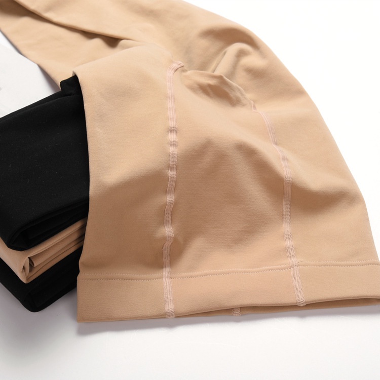 Big Size ถุงน่องบุขนอ่อนใยสำลีผ้าฟลีช กันหนาว กันแดด UV ขาไม่เตอะ - รูปที่ 4