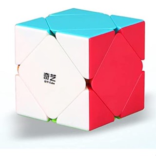 Qiyi Skewb รูบิคปริศนา ทรงสี่เหลี่ยม ทนทาน สีดํา สําหรับห้องเรียน