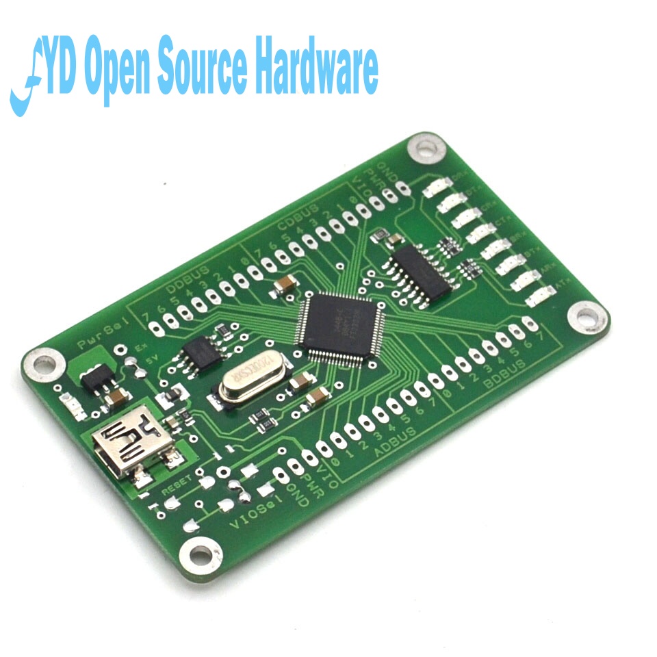 1pcs FT2232HL development board learning board FT2232H MINI FT4232H UM232H development board