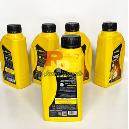 Evalube Pro Synthetic 2T Motorcycle Side Oil 2 Taxi Yellow Bottle 700ml
