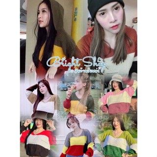 ❄️เสื้อแขนยาวไหมพรมสำหรับฤดูหนาวสไตส์เกาหลี สเวตเตอร์มีฮูด 🥶