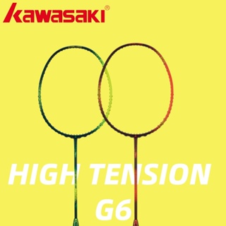 KAWASAKI ไม้แบดมินตัน คาร์บอน 100% ความตึงสูง G6 4U 32LBS สําหรับผู้เล่นมืออาชีพ