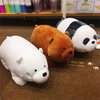 We Bare Bears หมอนตุ๊กตาหมีน้ําแข็ง น่ารัก ผ้ากํามะหยี่ขนนิ่ม สําหรับเด็ก