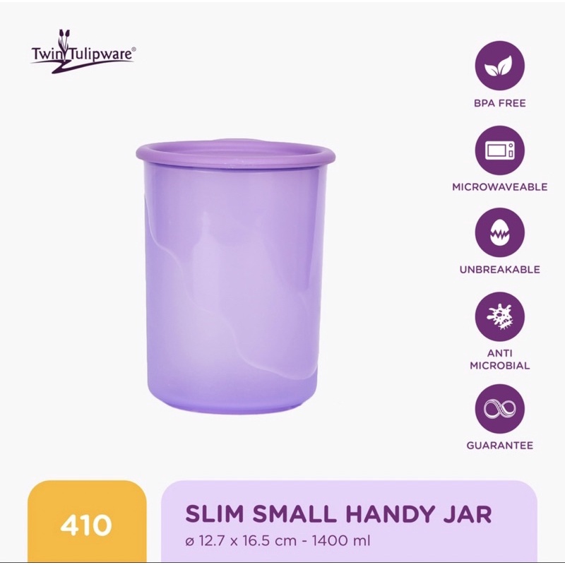 Slim Small Handy Jar ทิวลิปแวร์