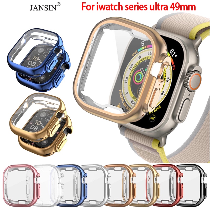 jansin เคส applewatch ultra 49มม เคสกันรอยหน้าปัดนาฬิกา สำหรับ iwatch series ultra 49mm smart watch case