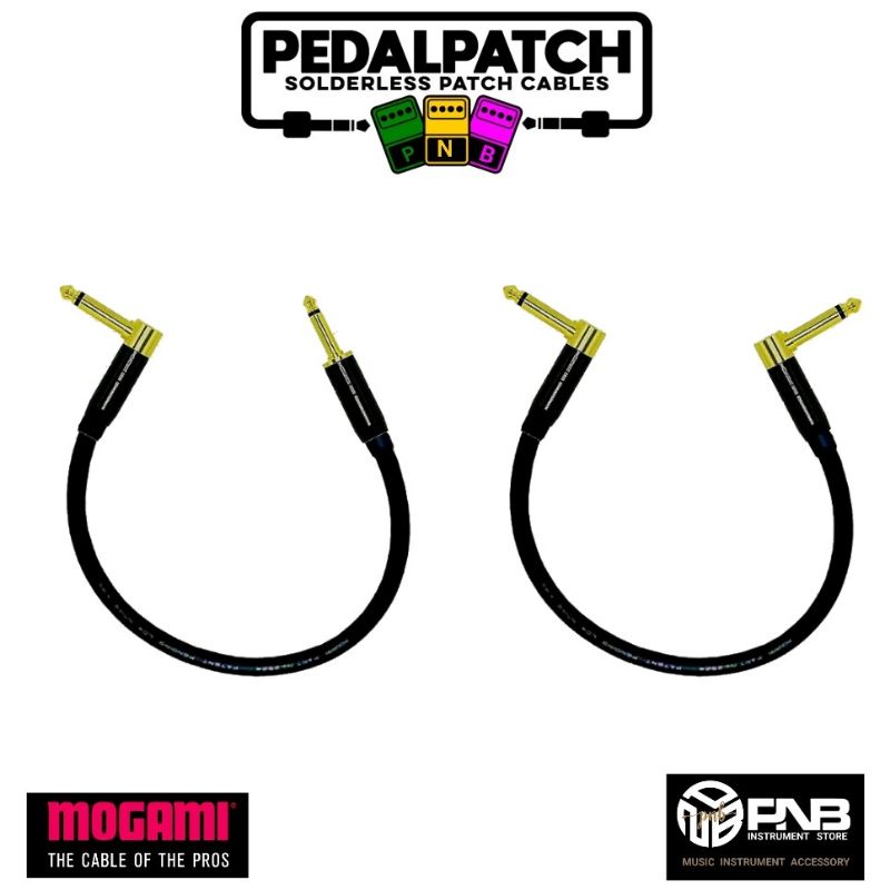 PNB PATCH CABLE สายพ่วงเอฟเฟค  รุ่น  POLE PLUG ใช้สายสัญญาณเสียง MOGAMI 2319  เลือกแบบสายและความยาวไ