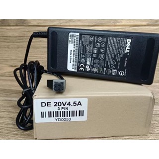 ส่งจากไทย Adapter DELL 20V 4.5A 3 Pin อะแด๊ปเตอร์ เดล เดลล์ หัวสี่เหลี่ยมเสียบ ตามรูป พร้อมส่ง