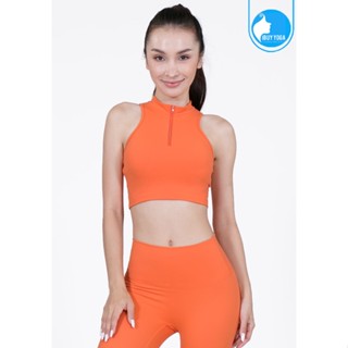 IBY - Yoga Sport Bra Light Support Front-Zip - Orange ส้ม