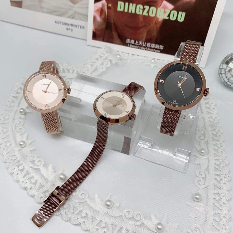 แท้ศูนย์ (กล่องคลีม) นาฬิกา Casio ผู้หญิง รุ่น LTP-E412 LTP-E415 LTP-e415 LTP-E412PG-4A ของแท้รับประกันศูนย์ 1 ปี ราคา ถูกที่สุด ดีลบีเคเค แกลเลอรีภาพที่ 7